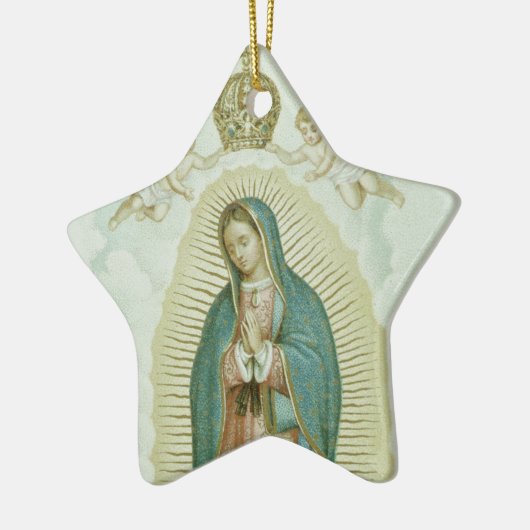 Onze dame van Guadalupe Keramisch Ornament (Links)