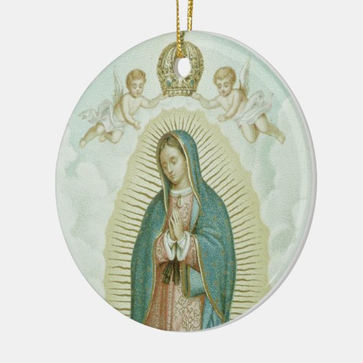 Onze dame van Guadalupe Keramisch Ornament (Links)