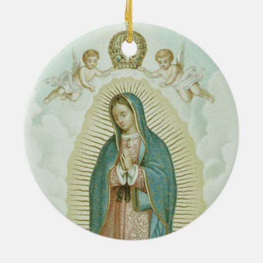 Onze dame van Guadalupe Keramisch Ornament (Achterkant)
