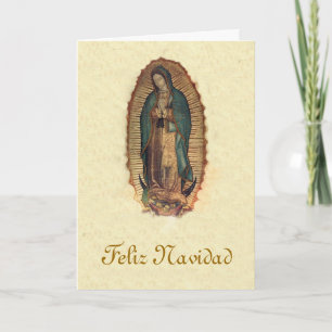 Onze Dame van Guadalupe Kerstmis Feestdagen Kaart