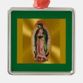 Onze dame van Guadalupe-kerstversiering Metalen Ornament (Voorkant)