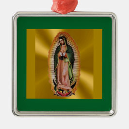 Onze dame van Guadalupe-kerstversiering Metalen Ornament