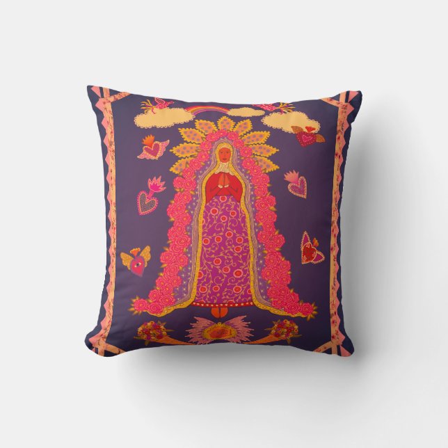 Onze dame van Guadalupe Kussen (Voorkant)