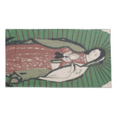 onze dame van guadalupe kussensloop (Achterkant-Links)