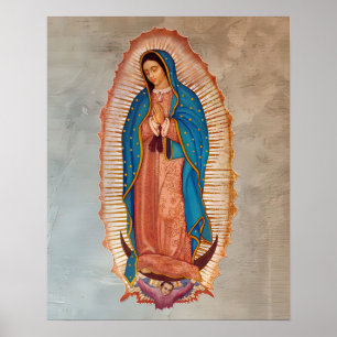 Onze dame van Guadalupe La Morenita Poster