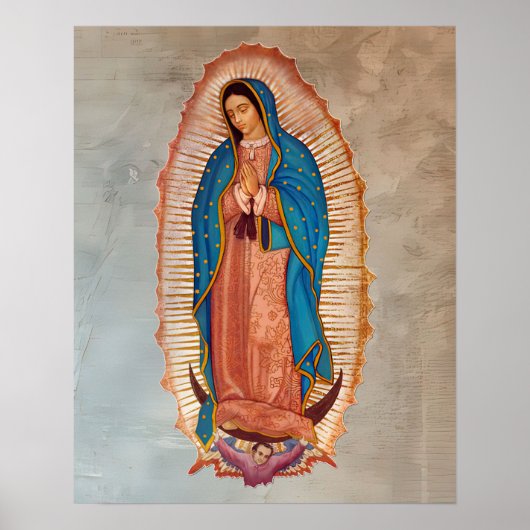 Onze dame van Guadalupe La Morenita Poster (Voorkant)