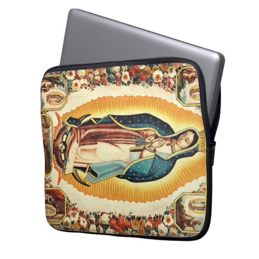 Onze dame van Guadalupe Laptop Sleeve (Voorkant Links)
