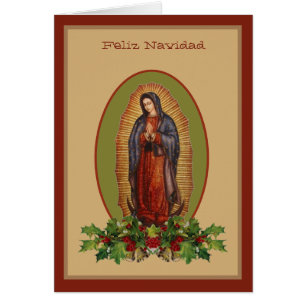 Onze dame van Guadalupe Maagd Mary Feliz Navidad