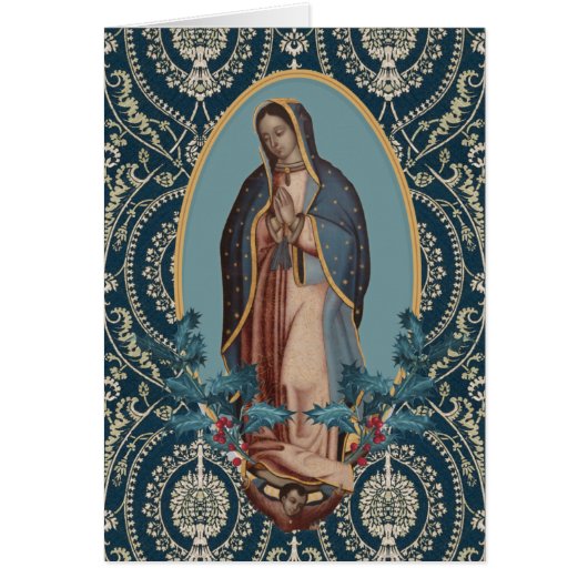 Onze dame van Guadalupe Maagd Mary Feliz Navidad (Voorkant)