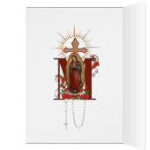 Onze dame van Guadalupe Maagd Mary Feliz Navidad (Binnen (Links))