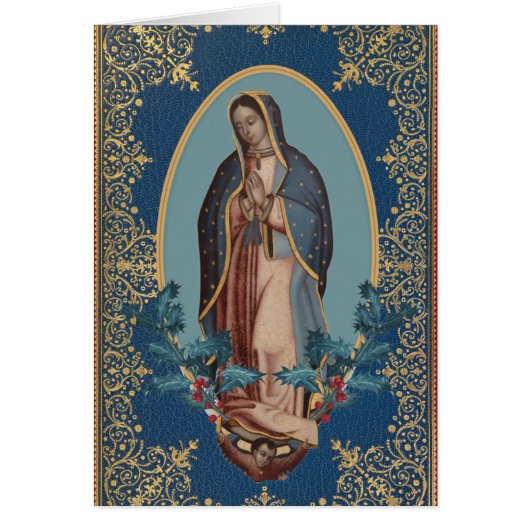 Onze dame van Guadalupe Maagd Mary Feliz Navidad (Voorkant)