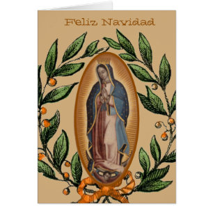 Onze dame van Guadalupe Maagd Mary Feliz Navidad