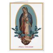 Onze dame van Guadalupe Maagd Mary Feliz Navidad (Voorkant)