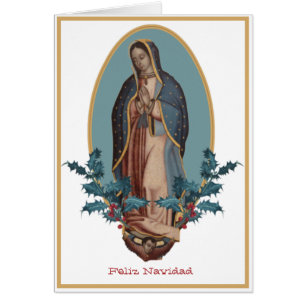 Onze dame van Guadalupe Maagd Mary Feliz Navidad