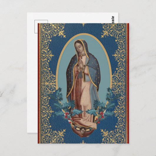 Onze dame van Guadalupe Maagd Mary Feliz Navidad Briefkaart (Voorkant / Achterkant)