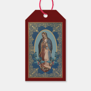 Onze dame van Guadalupe Maagd Mary Feliz Navidad Cadeaulabel