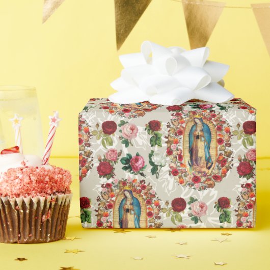 Onze dame van Guadalupe Maagd Mary katholiek Saint Cadeaupapier (Verjaardagsfeest)
