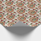 Onze dame van Guadalupe Maagd Mary katholiek Saint Cadeaupapier (Hoek)