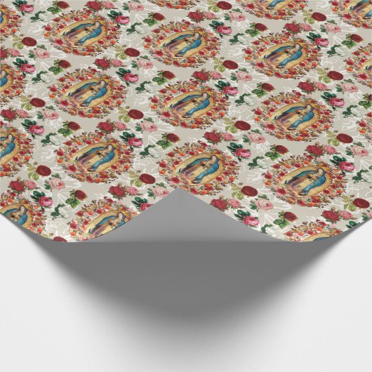 Onze dame van Guadalupe Maagd Mary katholiek Saint Cadeaupapier (Hoek)