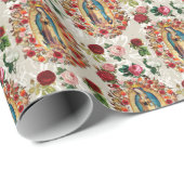 Onze dame van Guadalupe Maagd Mary katholiek Saint Cadeaupapier (Rol Hoek)