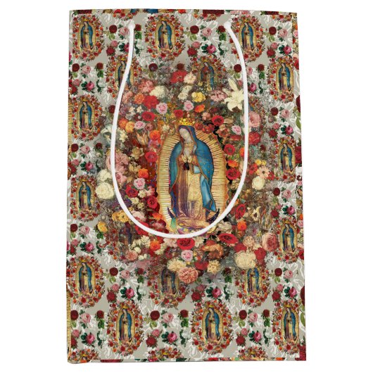 Onze dame van Guadalupe Maagd Mary katholiek Saint Medium Cadeauzakje (Voorkant)