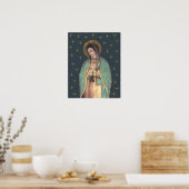 Onze dame van Guadalupe Maagd Mary Poster (Keuken)