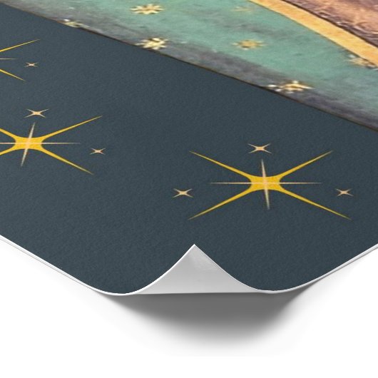 Onze dame van Guadalupe Maagd Mary Poster (Hoek)