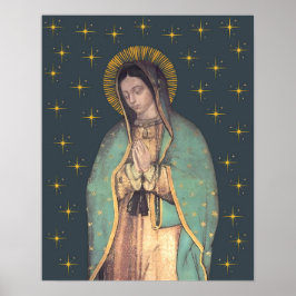 Onze dame van Guadalupe Maagd Mary Poster