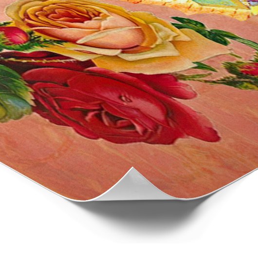 Onze dame van Guadalupe Maagd Mary roos hoek Poster (Hoek)