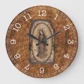 Onze dame van Guadalupe Maagd Mary Wood Kijk uit Grote Klok (Voorkant)