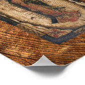 Onze dame van Guadalupe Maagd Mary Wood Kijk uit Poster (Hoek)