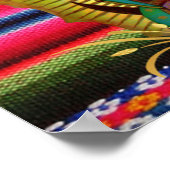 Onze dame van Guadalupe Maagd Mary Zarape katholie Poster (Hoek)