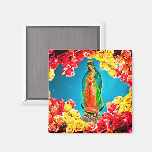 Onze dame van Guadalupe Magneet (Voorkant / Achterkant)