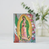 Onze dame van Guadalupe met Mexicaans Briefkaart v (Staand voorkant)