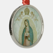 Onze dame van Guadalupe Metalen Ornament (Rechts)