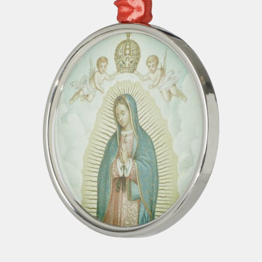 Onze dame van Guadalupe Metalen Ornament (Links)