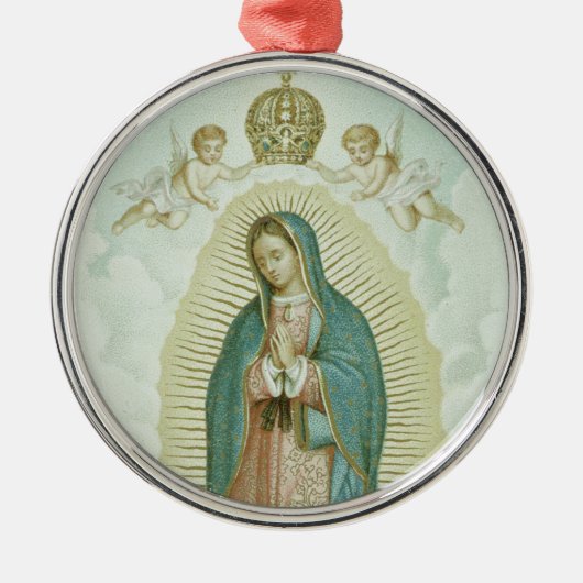Onze dame van Guadalupe Metalen Ornament (Voorkant)