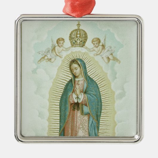 Onze dame van Guadalupe Metalen Ornament (Voorkant)