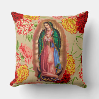 Onze dame van Guadalupe Mexicaanse Maagd Mary Sain Kussen