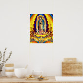 Onze dame van Guadalupe Mexico Maagd Mary Poster (Keuken)