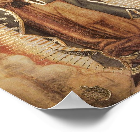 Onze dame van Guadalupe moeder Mary Poster (Hoek)