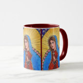 Onze dame van Guadalupe - mok (ringer) (Voorkant rechts)