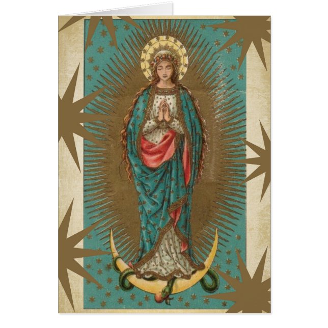 Onze dame van Guadalupe Moon Stars (Voorkant)