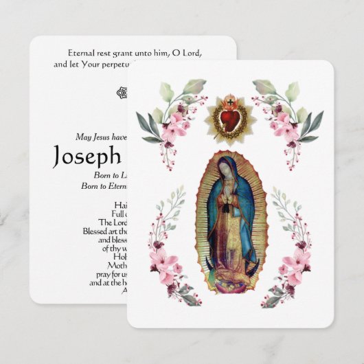 Onze dame van Guadalupe, Nuestra Señora de Guadalu (Voorkant / Achterkant)