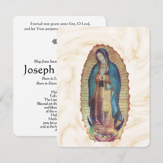 Onze dame van Guadalupe, Nuestra Señora de Guadalu (Voorkant / Achterkant)