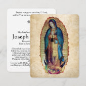 Onze dame van Guadalupe, Nuestra Señora de Guadalu (Voorkant / Achterkant)