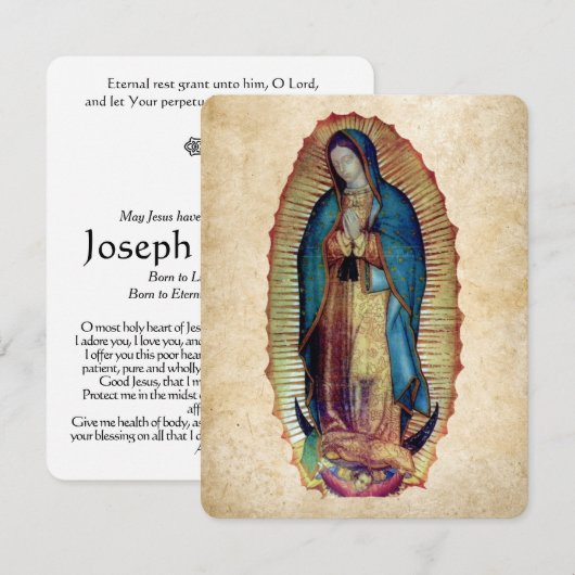 Onze dame van Guadalupe, Nuestra Señora de Guadalu (Voorkant / Achterkant)