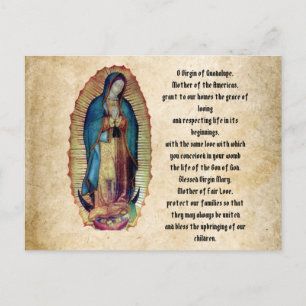 Onze dame van Guadalupe, Nuestra Señora de Guadalu Briefkaart