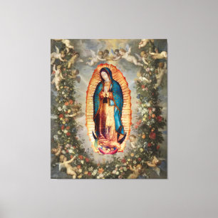 Onze dame van Guadalupe, Nuestra Señora de Guadalu Canvas Afdruk