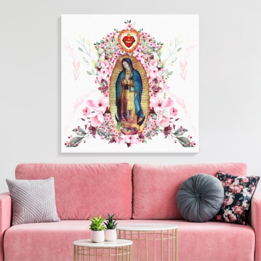 Onze dame van Guadalupe, Nuestra Señora de Guadalu Canvas Afdruk (Insitu (Woonkamer))